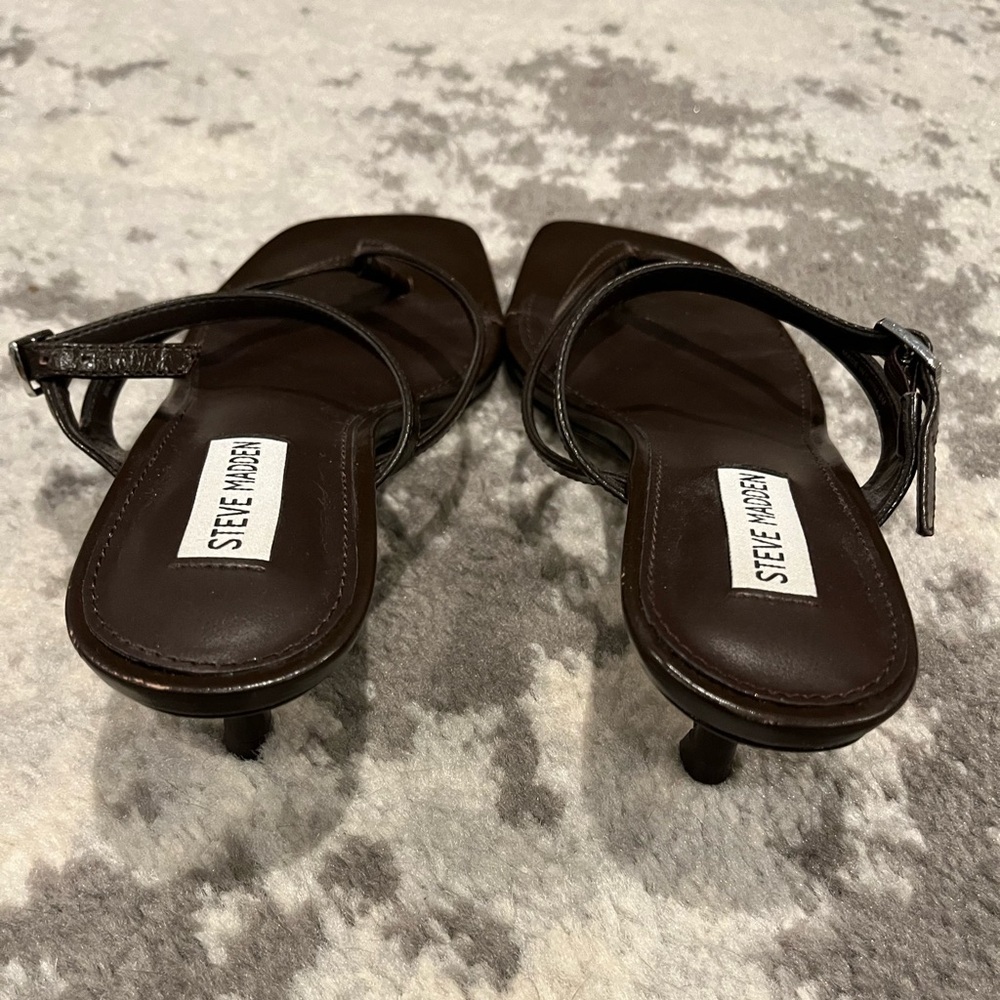 Steve Madden - Kitten Heel Sandals - Picture 2 of 5